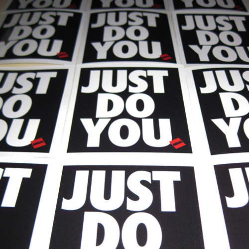 JUST DO YOU Vinyl Sticker Decal by AiReal Apparel